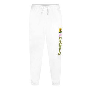 Reebok Unisex Adult Classic Graphic Print Relaxed Fit Sweatpants / White